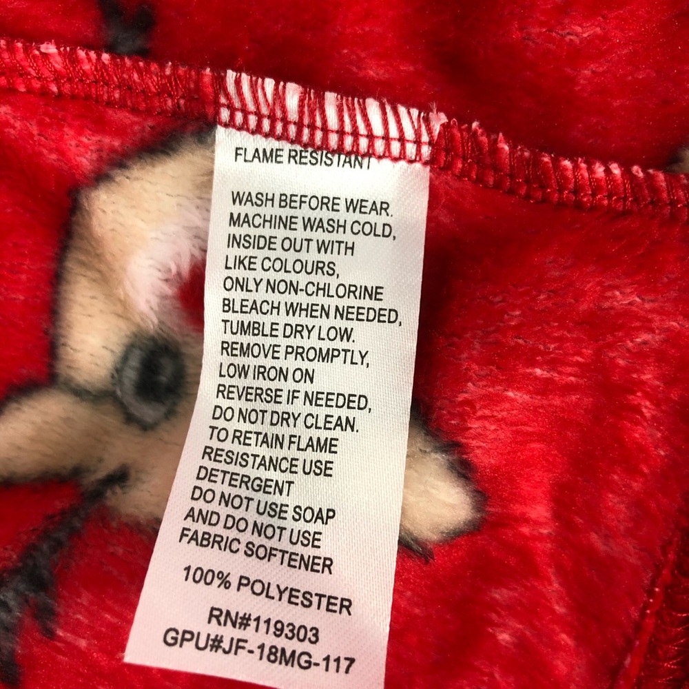 Lightning Bug 🐛 Girls Red Nose Reindeer Robe - Picture 11 of 15